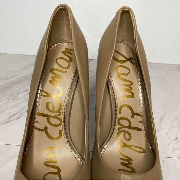 Sam Edelman Danna Tan Leather Pointy Toe Pump Heel 8.5 M - Picture 12 of 14
